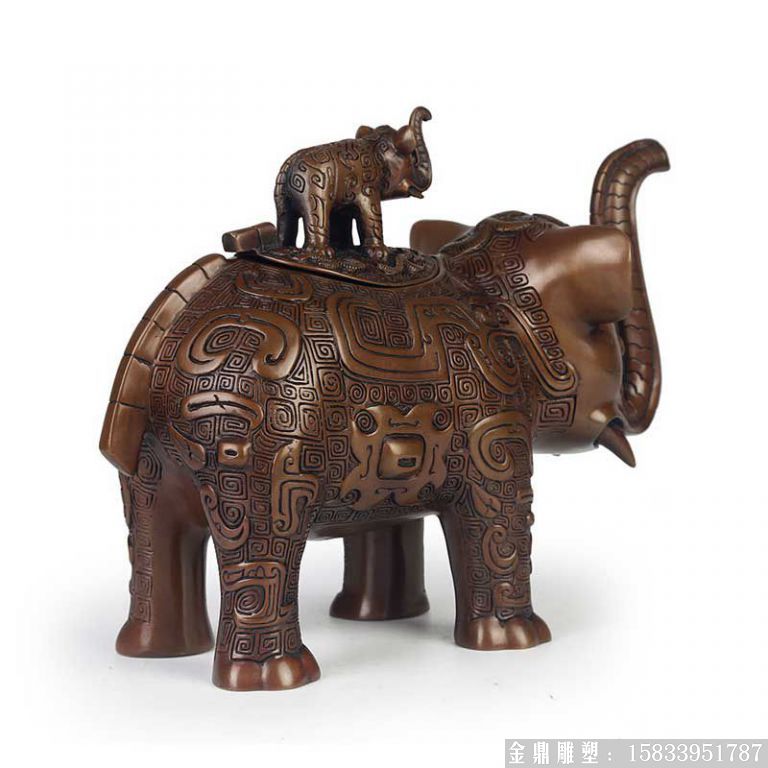 大象铜雕 (2)